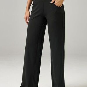 Esoft Wide Leg Pants, High Waisted Yoga/Work/Casual Pants, New Without Tags
